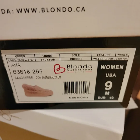 Brand New! Blondo Ava Waterproof Faux-Fur & Suede Mocassin Sneakers - Picture 5 of 5